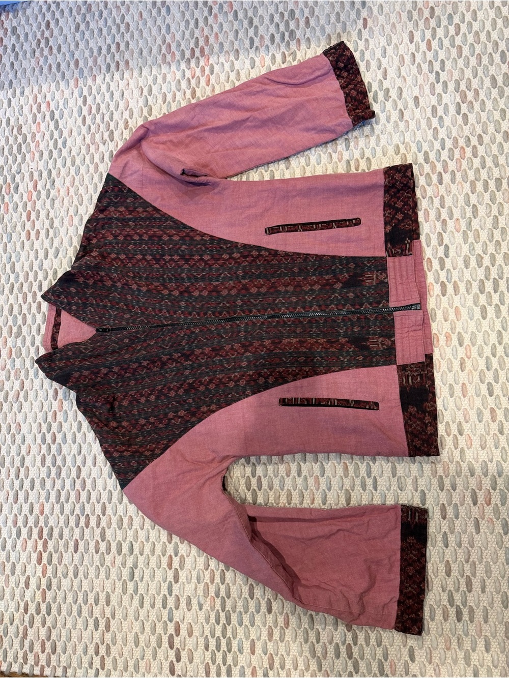 Ikat Fabric Patterned Jacket - Picture 5 of 6